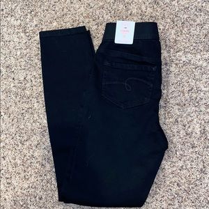 NWT Girls Justice Jeggings Black size 12